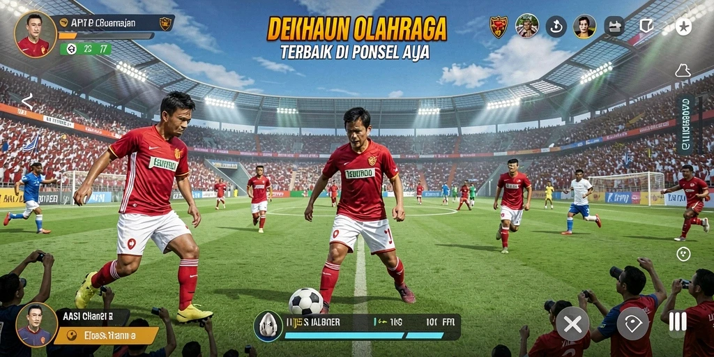 Screenshot gameplay API77 menampilkan aksi olahraga yang mendebarkan.