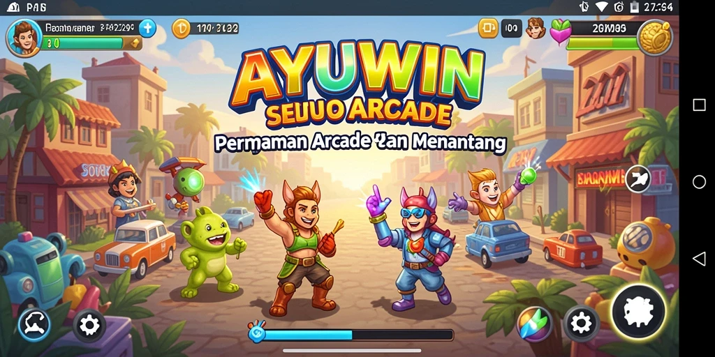 Tampilan menarik dari gameplay seru AYUWIN.