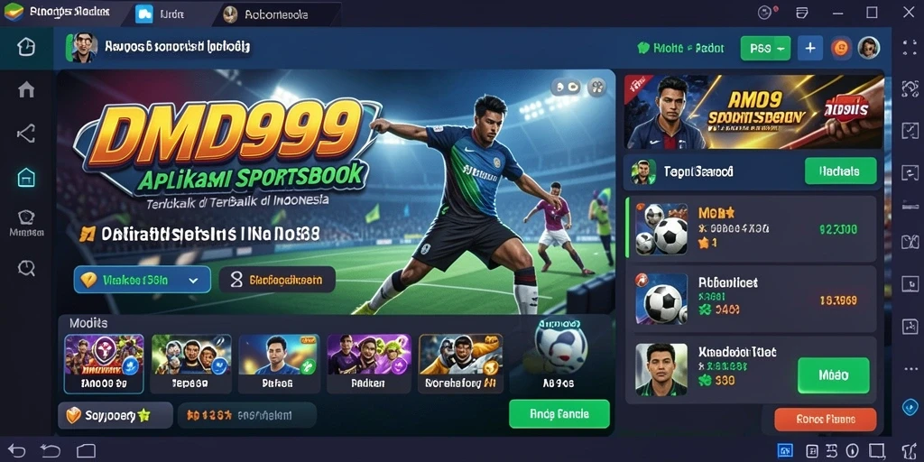 Tampilan menarik dari gameplay Sportsbook DMD999.