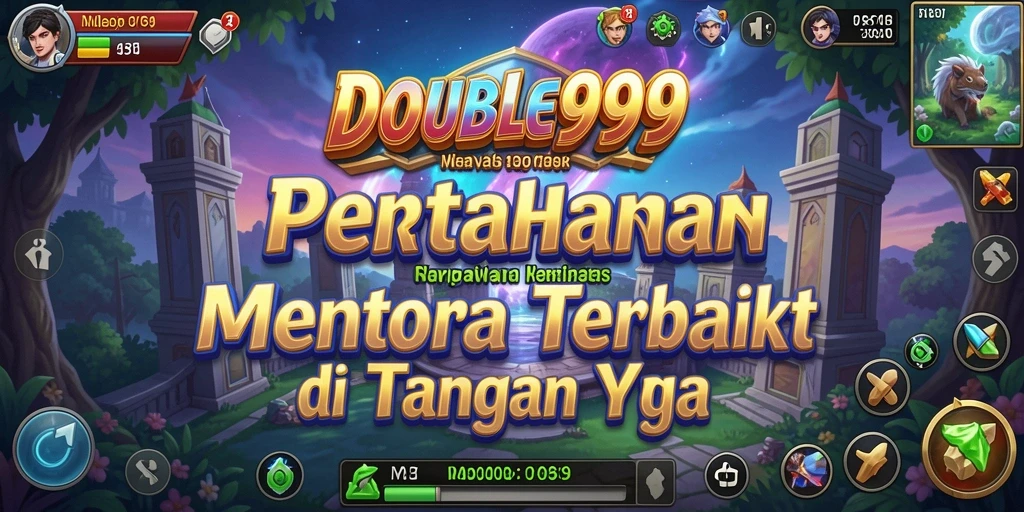 Tangkapan layar dari gameplay menegangkan Tower Defense DOUBLE999.