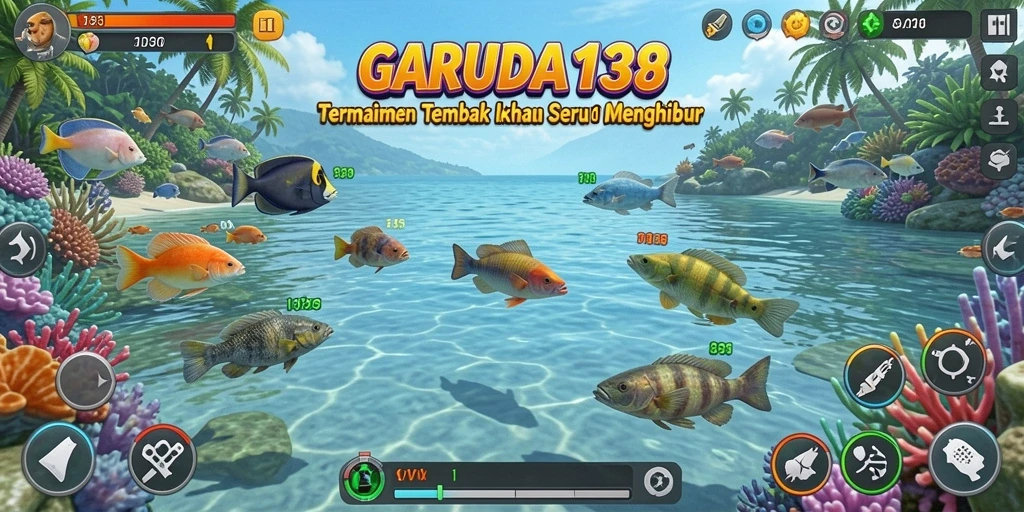 Screenshot gameplay menembak ikan yang seru dan menantang.