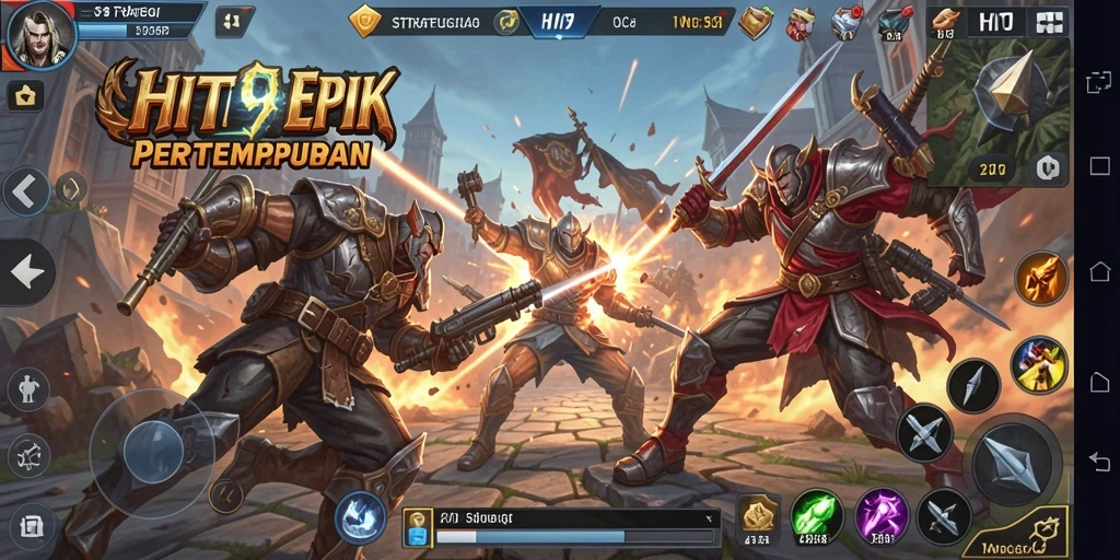Tampilan gameplay <strong>HIT9</strong> yang mendebarkan dan penuh aksi strategi.
