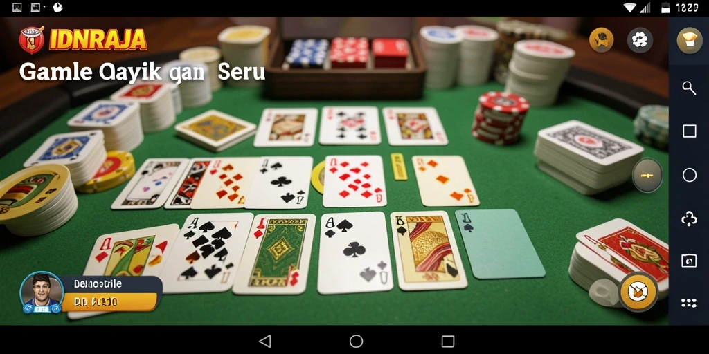 Tampilan gameplay seru dan interaktif di IDNRAJA.