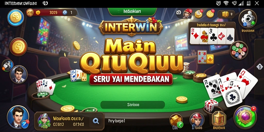 Tampilan menarik dari gameplay QiuQiu di INTERWIN.