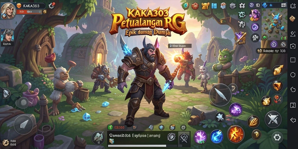 Tampilan permainan KAKA303 dengan aksi karakter RPG yang mendebarkan.