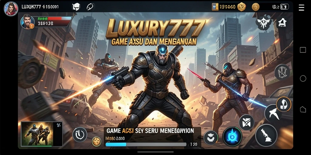 Tampilan gameplay seru dari LUXURY777 dengan aksi mendebarkan.