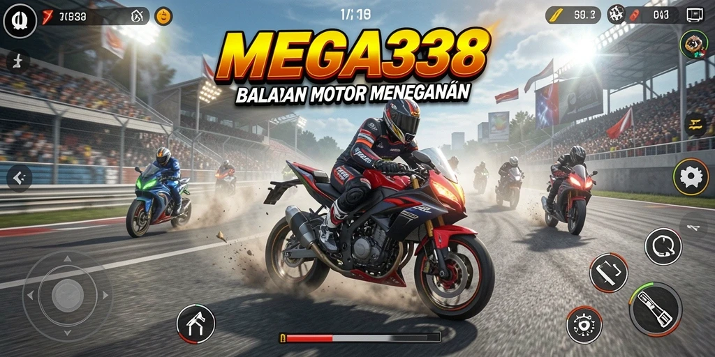 Tampilan gameplay seru dalam MEGA338 dengan kecepatan tinggi.