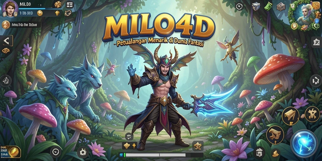 Tampilan screenshot utama MILO4D menampilkan aksi petualangan yang seru dan mendebarkan.