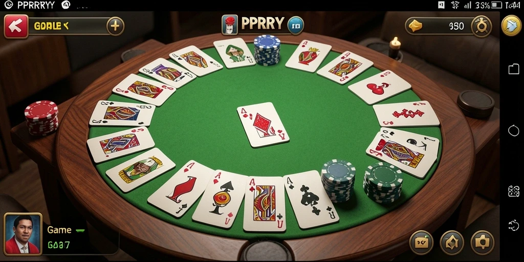 Tampilan gameplay seru game Gaple di PPRRYY.