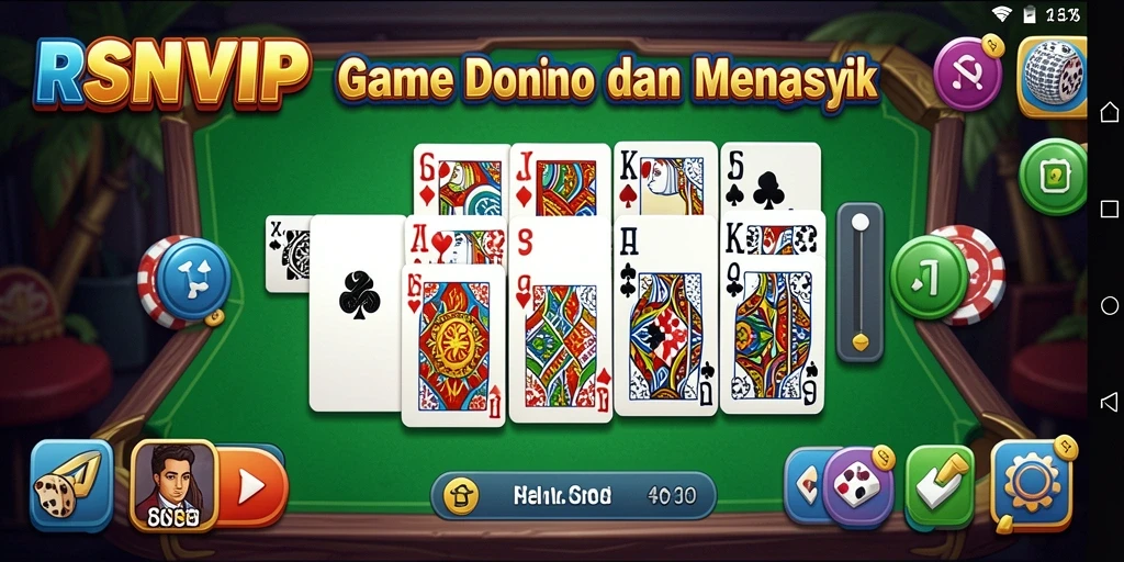 Tampilan gameplay Domino yang seru dan interaktif di RSNVIP.
