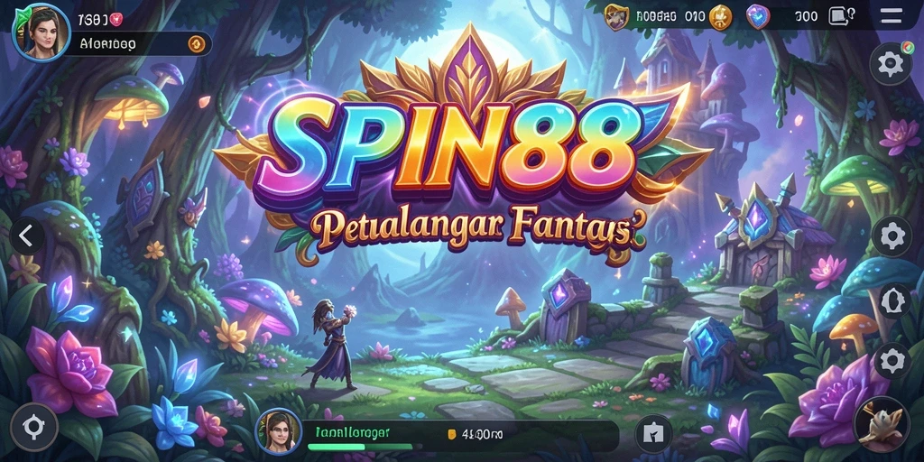 Tampilan gameplay petualangan yang seru di SPIN88.